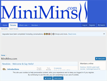 Tablet Screenshot of minimins.com